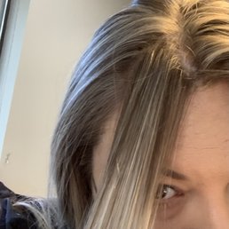 This was after the stylist was done coloring my hair. This was supposed to be a full blonde highlight. Not sure what she was doing. This was after the stylist was done coloring my hair. This was supposed to be a full blonde highlight. Not sure what she was doing.