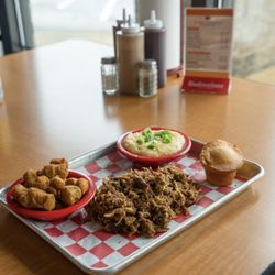 Buffalo Cornbread - Pork platter