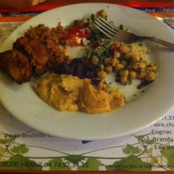 Les Frangins - Plate taken from the cold buffet! Everything is homemade and delicious!!!