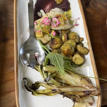 O'o Farms - The fish course - Food Tours Near Me - Kula, Hawaii