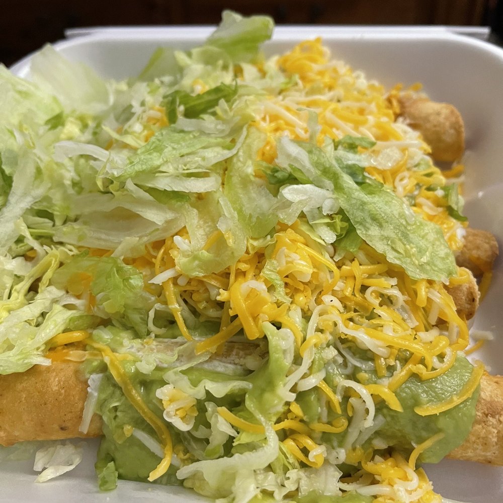 Rivas Mexican Grill - 12. Rolled Chicken Tacos Combo - Mexican Near Me - Sparks, Nevada Rivas Mexican Grill - 12. Rolled Chicken Tacos Combo - Mexican Near Me - Sparks, Nevada