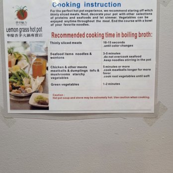 Lemongrass Hot Pot - Cooking times - Hot Pot Near Me - Boca Raton, Florida Lemongrass Hot Pot - Cooking times - Hot Pot Near Me - Boca Raton, Florida