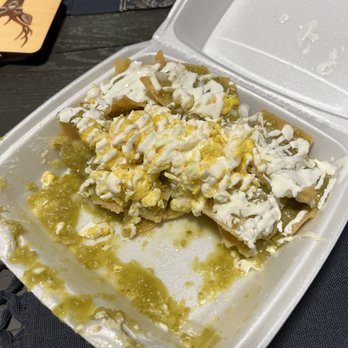 The Tamale Joint - Chilaquiles in green salsa half eaten (oops) - Mexican Near Me - Houston, Texas The Tamale Joint - Chilaquiles in green salsa half eaten (oops) - Mexican Near Me - Houston, Texas