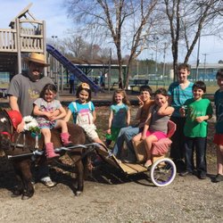 The Crazy Pig Lady Petting Zoo & Therapy Animals - Group photo from a birthday party :)
