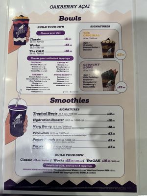 Menu photo 3 Oakberry Acai Huntington Beach, CA