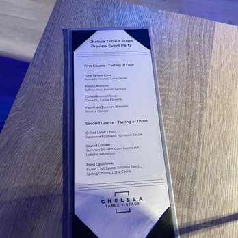 Chelsea Table and Stage - Menu - Music Venues Near Me - New York, New York