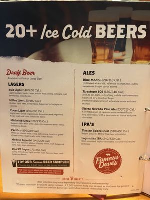 Menu photo 7 Famous Dave's Downey, CA Menu photo 7 Famous Dave's Downey, CA