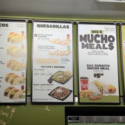 Del Taco - Menu