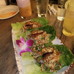 Satay Thai Kitchen & Bar - Nam khao lettuce wraps