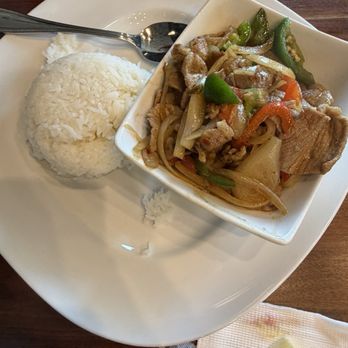 Thai House-Whittier - Pork, medium spicy. - Thai Near Me - Whittier, California Thai House-Whittier - Pork, medium spicy. - Thai Near Me - Whittier, California