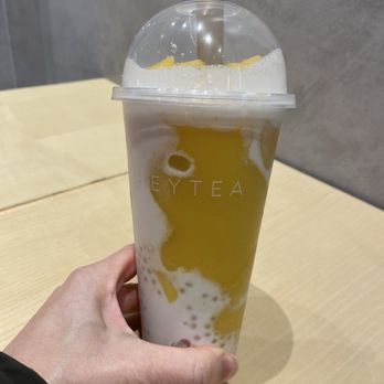 HEYTEA - Mango Coconut Sago. Excellent! - Bubble Tea Near Me - Queens, New York