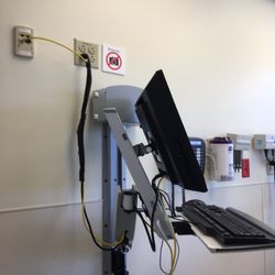 Children's Mercy Clinics On Broadway - At the doctors appointment for my son.