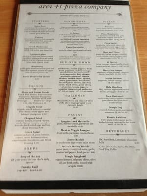 Menu photo 8 Area 41 Pizza Company Birmingham, AL