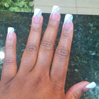 Peache Nails and Spa - Michael did this design freehand from a Pinterest photo - Nail Salons Near Me - Marietta, Georgia
