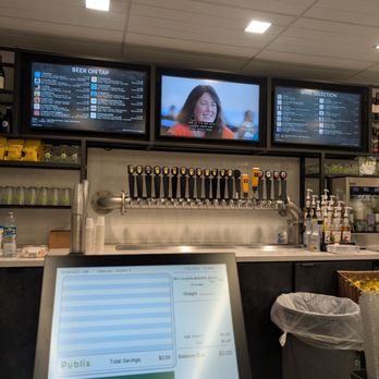 Publix GreenWise Market - Beer and wine taps at the bar - Grocery Near Me - Lakeland, Florida