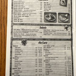 La Fragua Mexican Restaurant - Menu