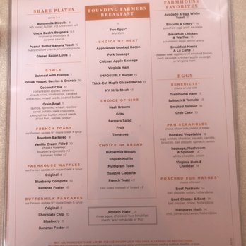 MoCo's Founding Farmers - Breakfast Menu - New American Near Me - Potomac, Maryland MoCo's Founding Farmers - Breakfast Menu - New American Near Me - Potomac, Maryland