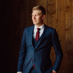 Wedding suit courtesy of SuitSupply.