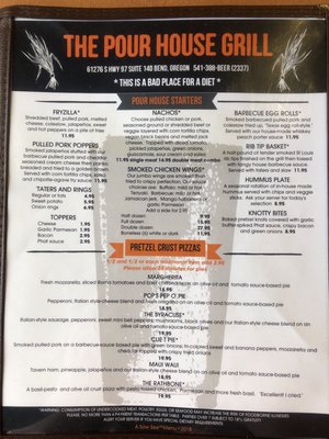 Menu photo 5 Pour House Grill Bend, OR