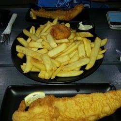 Eat Fish - 2 flake and medium chips with tartare sauce.
