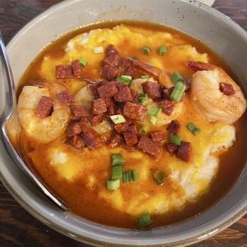 The Root Cellar Cafe - Breakfast Shrimp N' Grits - Breakfast & Brunch Near Me - San Marcos, Texas The Root Cellar Cafe - Breakfast Shrimp N' Grits - Breakfast & Brunch Near Me - San Marcos, Texas