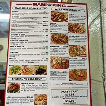 Manami King - Menu - Filipino Near Me - Los Angeles, California Manami King - Menu - Filipino Near Me - Los Angeles, California