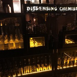 Entrance to the whiskey bar (they serve a mix of whisky, whiskey, and bourbon)