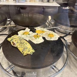 Breakfast being prepared