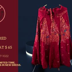 Jasmin Boutique - Brownish red printed long skirt