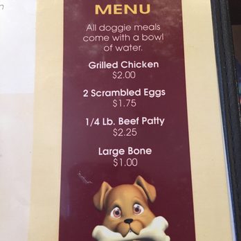 Lido Cafe - They even have this special menu! - Comfort Food Near Me - Carmichael, California