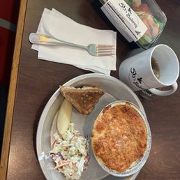 Lasagna, hummus/ veggies and Jasmine tea Lasagna, hummus/ veggies and Jasmine tea