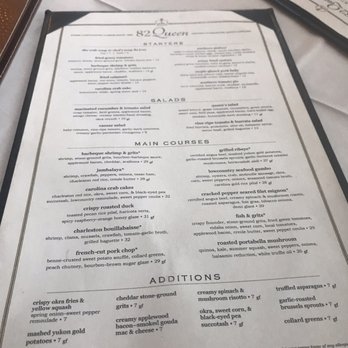 82 Queen - Menu - Southern Near Me - Charleston, South Carolina
