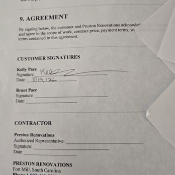 Preston Interiors - tears are so called contract they said they signed or tried to push on us and we had to pay $1,000 up front before they did any work.. - Home Staging Near Me Preston Interiors - tears are so called contract they said they signed or tried to push on us and we had to pay $1,000 up front before they did any work.. - Home Staging Near Me