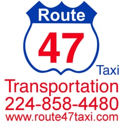 Route 47 Taxi Transportation - Route 47 Taxi Transportation, Inc. Low flat rates to O'Hare, Midway, and Rockford airports. Low metered rates for local rides.