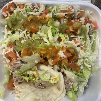 Los Jalapenos - Very tasty; great flavor; salsa great. Just can't see the taco. - Tacos Near Me - Bend, Oregon