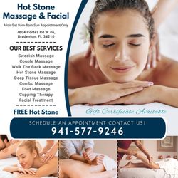 Hot Stone Massage - Walk-in & Appointment Welcome