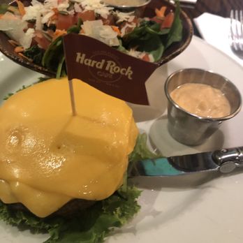 Hard Rock Cafe - The Big Cheeseburger sans bun - American Near Me - Bronx, New York Hard Rock Cafe - The Big Cheeseburger sans bun - American Near Me - Bronx, New York