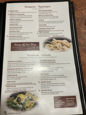Menu photo 2 Elizabeth's Pizza Greensboro, NC Menu photo 2 Elizabeth's Pizza Greensboro, NC