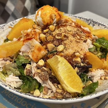 Mendocino Farms - Winter Citrus & Goat Cheese Salad with Farmhouse Vinaigrette dressing. - Sandwiches Near Me - Kirkland, Washington Mendocino Farms - Winter Citrus & Goat Cheese Salad with Farmhouse Vinaigrette dressing. - Sandwiches Near Me - Kirkland, Washington