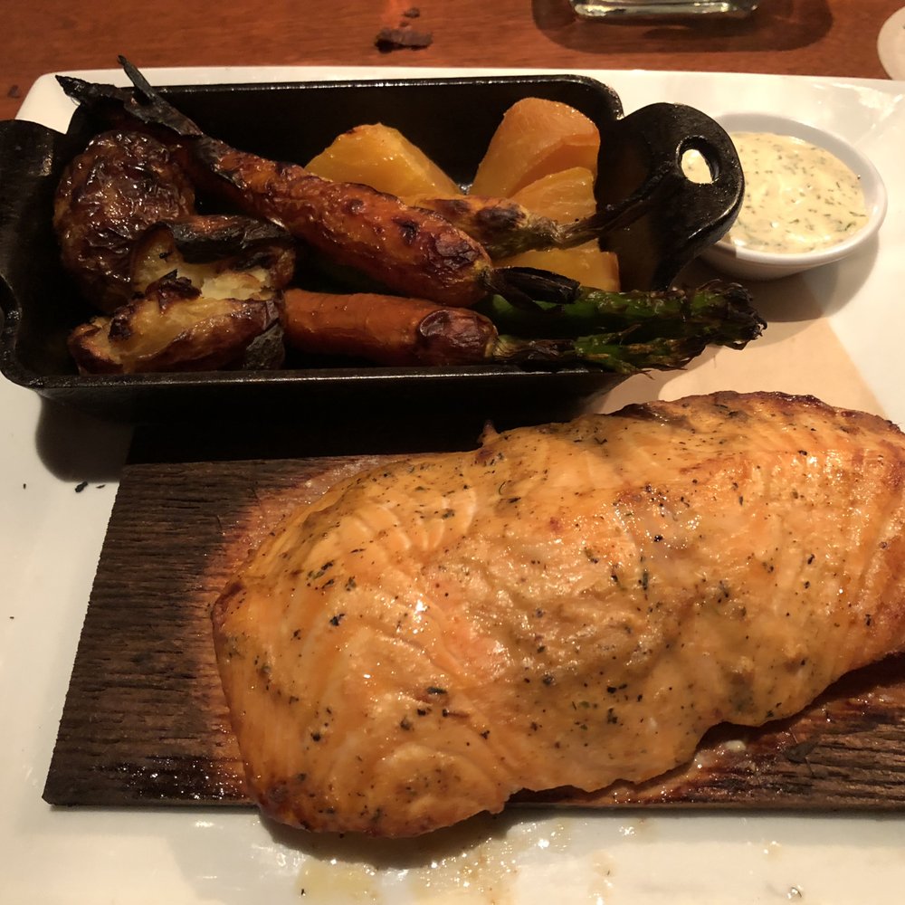 Seasons 52 - cedar roasted salmon - New American Near Me - Naples, Florida Seasons 52 - cedar roasted salmon - New American Near Me - Naples, Florida