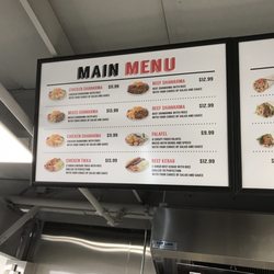 Joseph’s Shawarma - Main menu