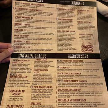 Pat and Gracie's - Menu as of September 2019 - American Near Me - Columbus, Ohio Pat and Gracie's - Menu as of September 2019 - American Near Me - Columbus, Ohio