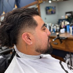 AZ Barbershop - A customer asked for this haircut and he was very glad. Book your next appointment, simply call us and walk-ins are welcome.