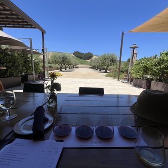 Niner Wine Estates - The view from our table - Wine Tasting Room Near Me - Paso Robles, California