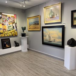 Lily Pad East - Gallery room at Lily Pad East fine art gallery, Watch Hill, Rhode Island