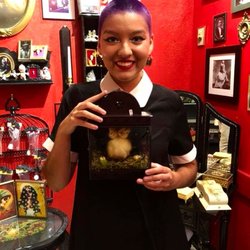 Tooth and Veil Oddities And Macabre Shop - Happy Customer with her new baby ducking,