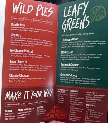 Menu photo 6 Wild Pie Jacksonville, FL
