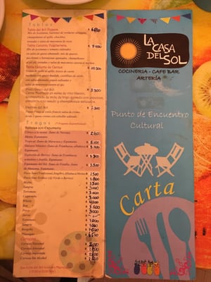 Menu photo 2 La Casa Del Sol Santiago, RM
