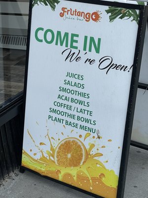 Menu photo 3 Frutango Juice Bar Brooklyn, NY
