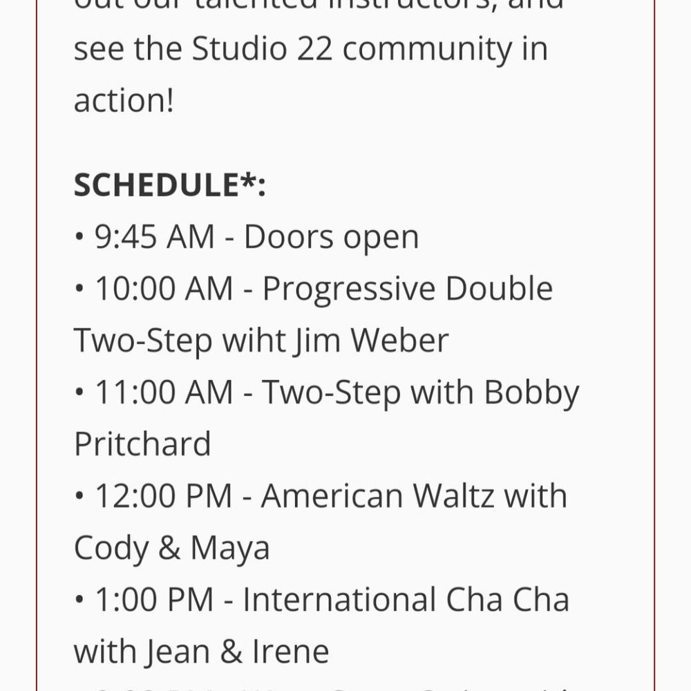 Studio 22 Dallas - Studio 22 **OpenHouse** Event - Dance Studios Near Me - Dallas, Texas
